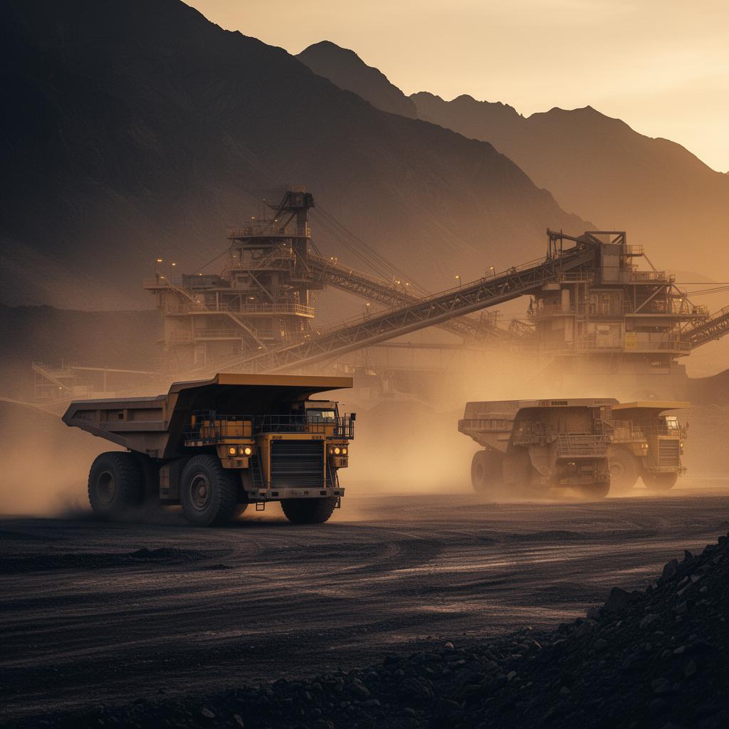 Industrial mining operation